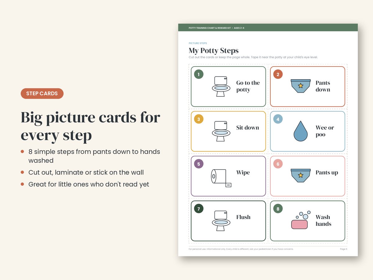 Potty Training Chart & Reward Kit preview 4
