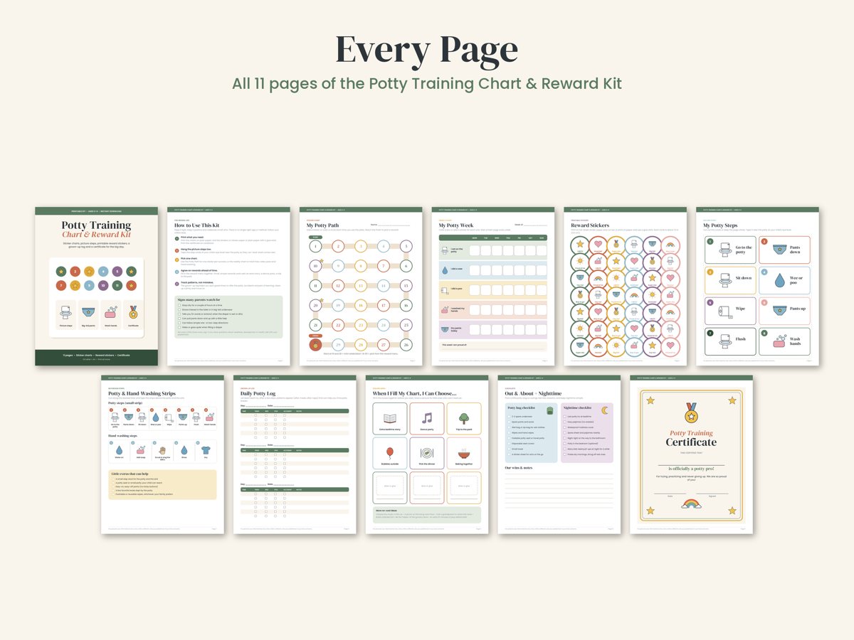 Potty Training Chart & Reward Kit preview 7