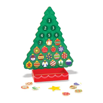 Melissa & Doug Countdown to Christmas Wooden Magnetic Tree
