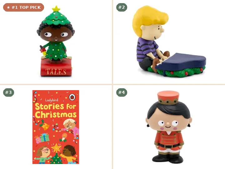 Favorite Tales: Christmas Tales Tonie, Peanuts: A Charlie Brown Christmas Tonie, Yoto Ladybird Stories for Christmas Card, Favorite Masterpieces: The Nutcracker Tonie
