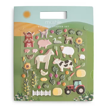 Mushie Reusable Puffy Sticker Activity Set