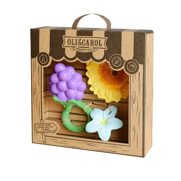 Oli & Carol Teether + Rattle + Mini Teether Gift Set