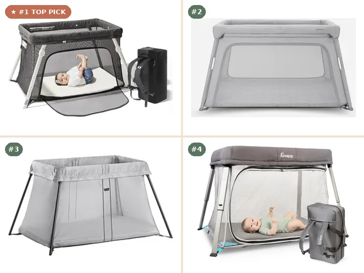 Guava Family Lotus Everywhere Travel Crib, Newton Baby Deluxe Travel Crib & Play Yard, Joovy Room2 Portable Playard, Hiccapop TravelPod Playard