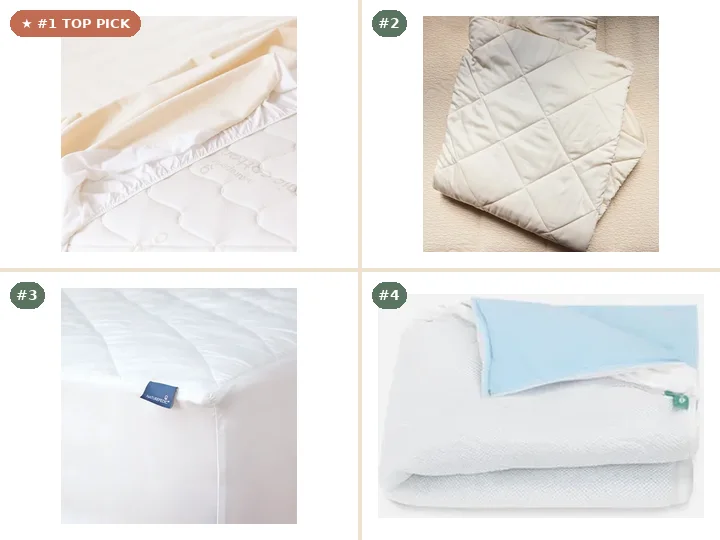 Naturepedic GOTS Organic Waterproof Crib & Toddler Mattress Pad, Avocado GOTS Certified Organic Crib Mattress Pad Protector, Naturepedic Kids Organic Quilted Waterproof Mattress Protector Pad, Babyletto x Newton Breathable Waterproof Crib Mattress Pad