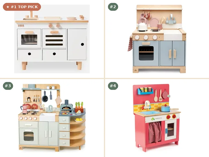 Lalo The Play Kitchen, Tender Leaf Toys Home Kitchen, Tender Leaf Toys La Fiamma Grand Kitchen, Tender Leaf Toys Cherry Pie Kitchen